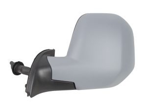 Specchietto Retrovisore a Cavi Sinistro Primerizzato per Citroen Berlingo Peugeot Partner dal 2008 al 2012