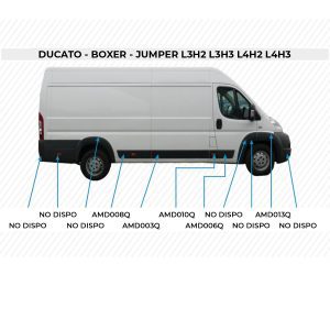 Modanature Lato Destro Passo Lungo Ducato | Jumper | Boxer | Movano