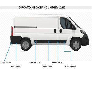modanature lato destro ducato, movano, boxer e jumper passo medio