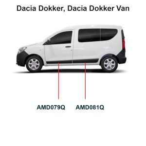 Modanature lato sinistro per Dacia Dokker