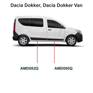 Modanature lato destro per Dacia Dokker